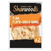 Sharwood's 2 Plain Flame-Baked Naans (Case of 7)  Adomoo